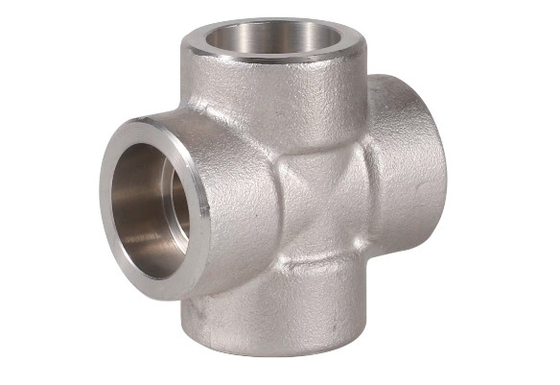 ASME B16.9 SS304 SS316 Cross Pipe Fittings Butt Weld Cross Forged