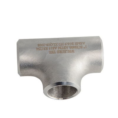 ISO9001 ASME 316 de Montage Gelijk T-stuk DN65 van de Roestvrij staalpijp