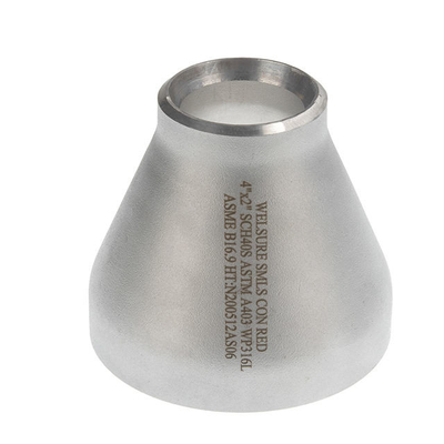 ISO-PED 225mm laste Pijpmontage 2 &quot; X4“ 304 316L-Ss Concentrisch Reductiemiddel