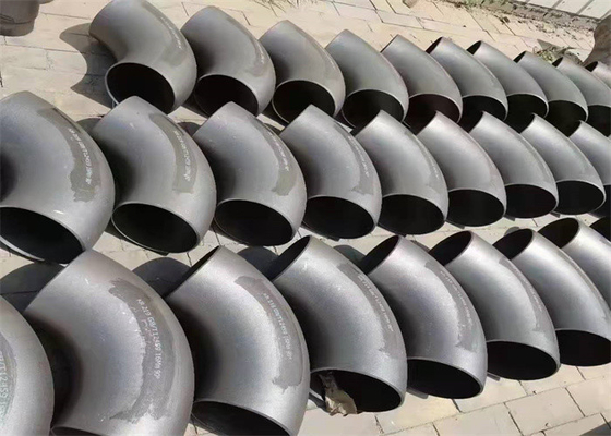 90 Graad Gesmede Staalelleboog 8 Duim ASTM A860 WPHY 60 Zwarte Gegalvaniseerde Olie