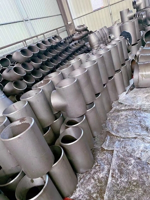 Het Roestvrije staalt-stuk Sch40 die Sch80 50mm 100mm 1000mm van ASTM A234 zandstralen