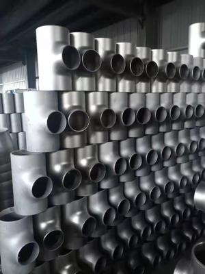 Het Roestvrije staalt-stuk Sch40 die Sch80 50mm 100mm 1000mm van ASTM A234 zandstralen