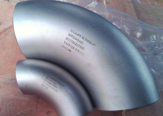ASTM A403 WP304 6 Duimroestvrij staal 90 Graadelleboog SCH20